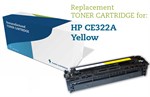 CE322A Gul lasertoner uoriginal - HP nr.128A